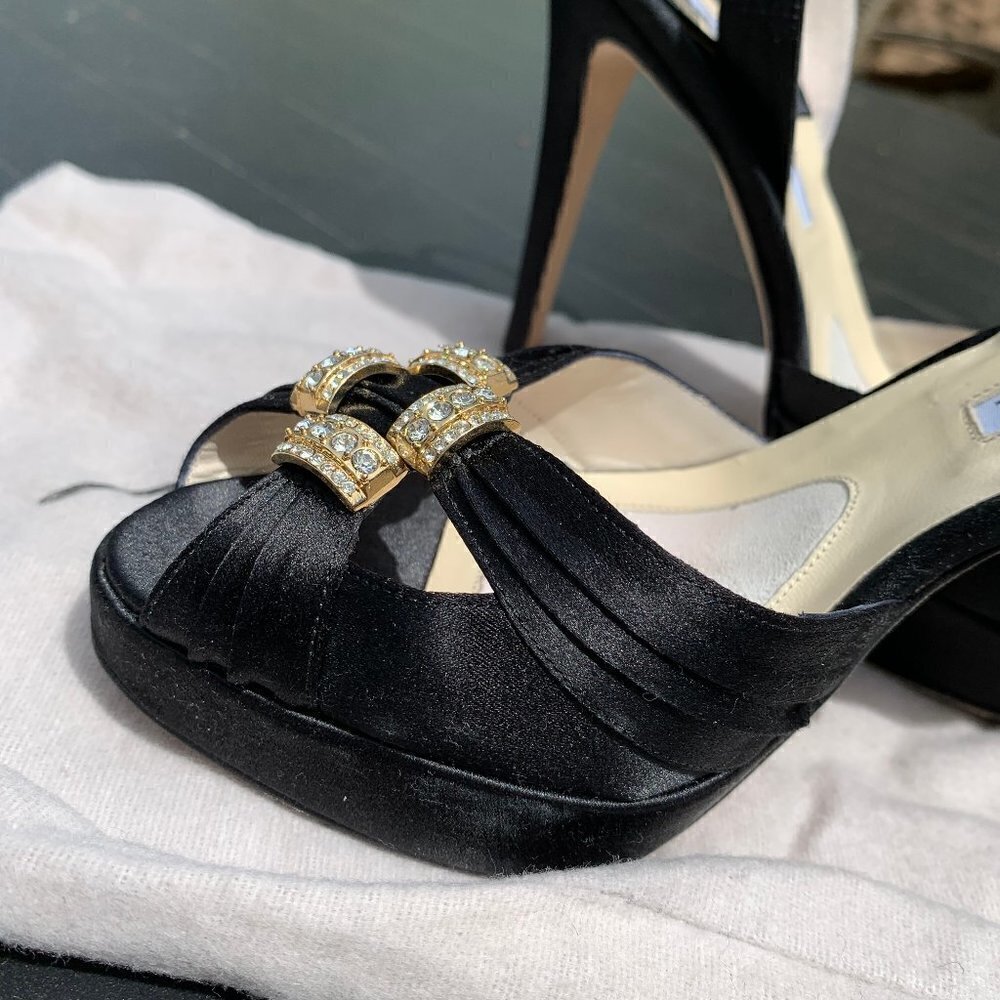 Brian Atwood "Coleen" black heels size 36 - Picture 5 of 6
